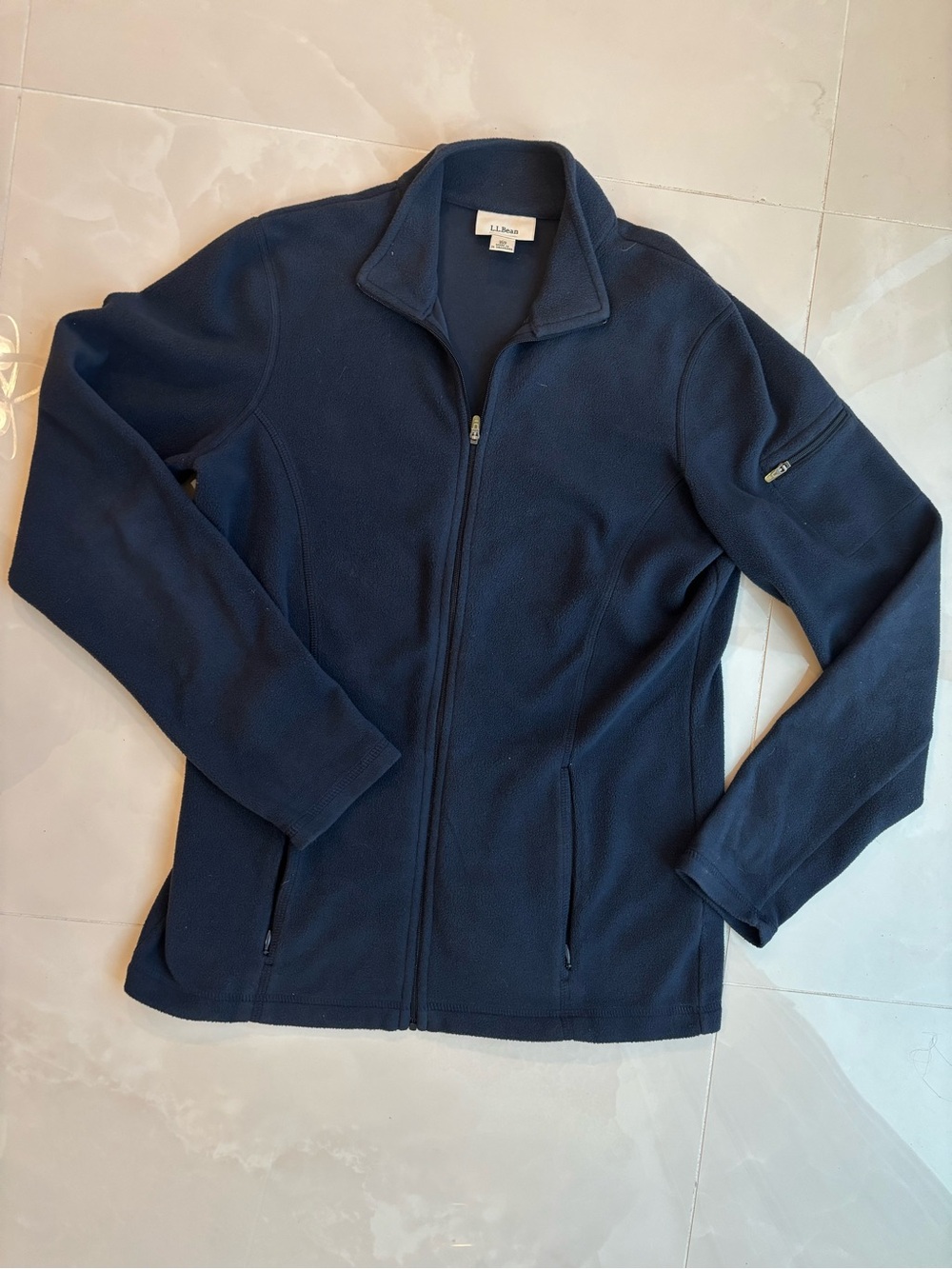 L.L. Bean Women’s Navy Full-Zip Fleece Jacket